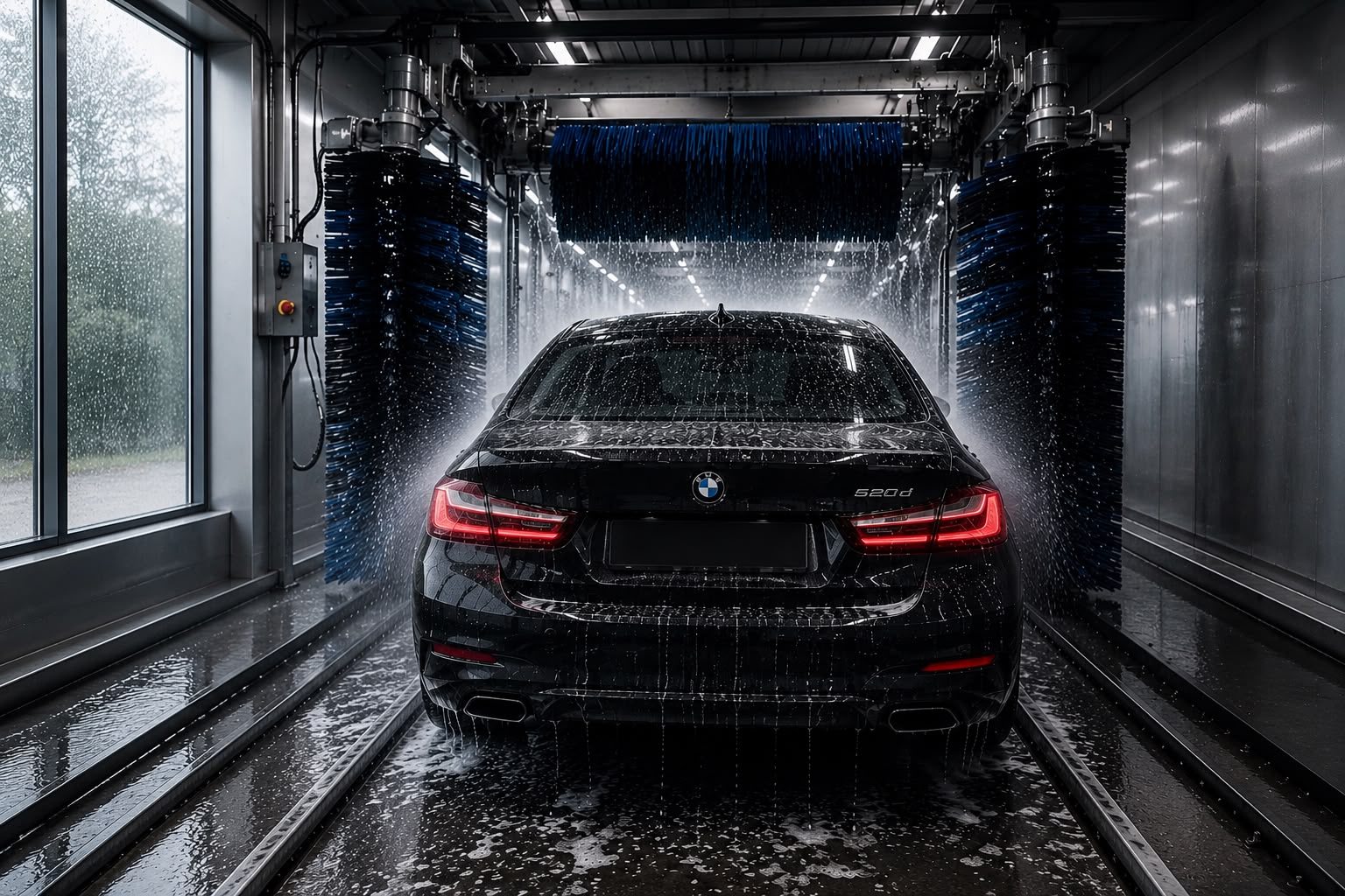 Leasevoertuig in de wasstraat bij GDA Automotive